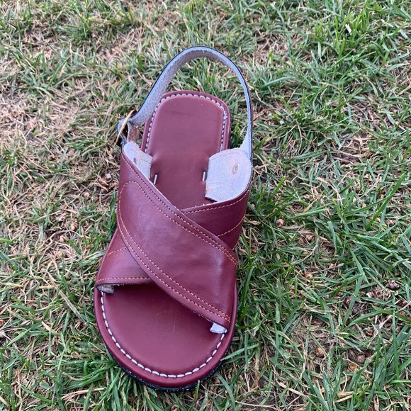 Mens Mexican Leather Cushioned Sandal HUARACHE - Picture 2 of 5